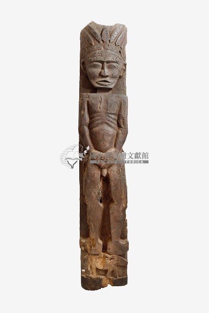 排灣族男像立柱藏品圖，第1張