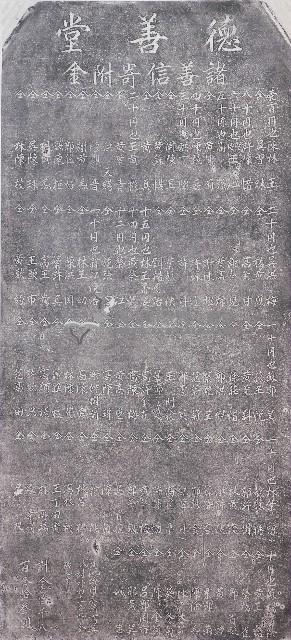 德善堂諸善信寄附金碑記拓本藏品圖，第1張