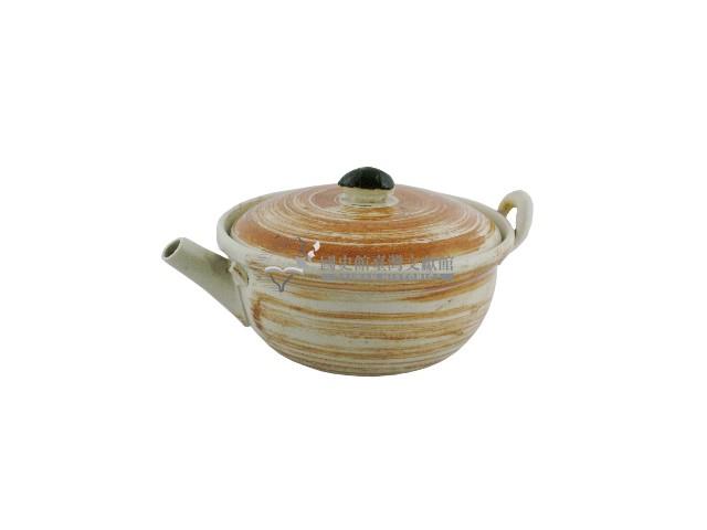 褐釉蓋碗壺藏品圖，第1張