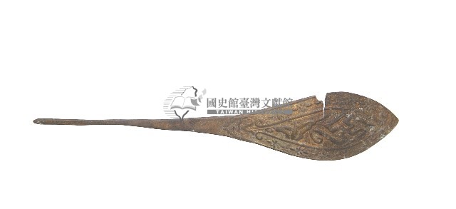 金屬製雕花髮釵一對藏品圖，第1張