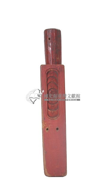 棗紅色四面魚紋香字銅錢紋仙桃春字龜紋木製製粿模具藏品圖，第1張