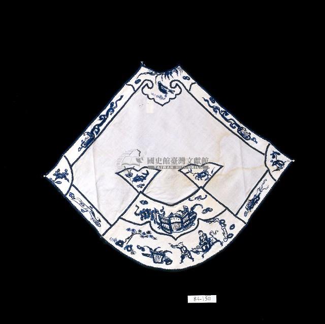 金榜題名吉祥繡扇形肚兜藏品圖，第1張