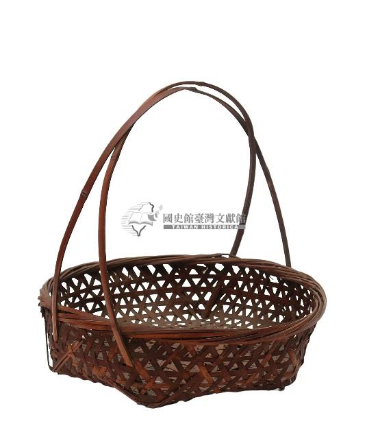 雙編織提把竹編提籃藏品圖，第1張