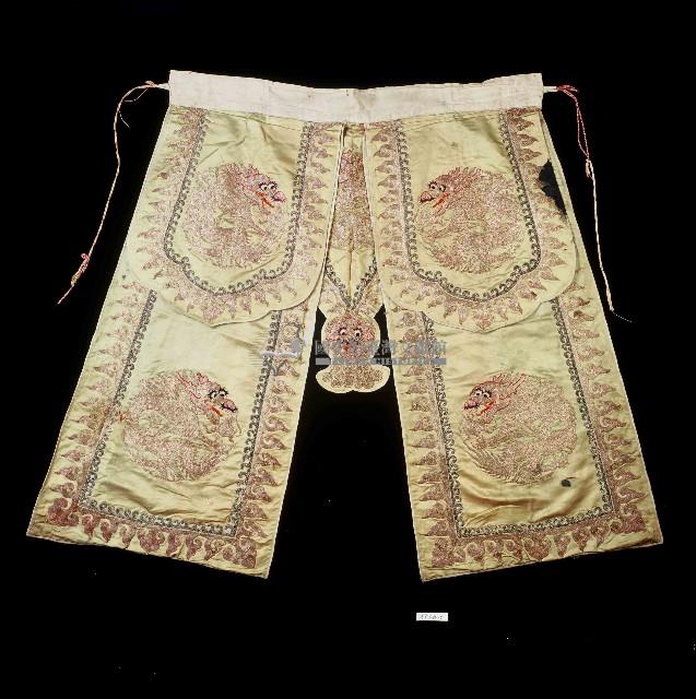 京劇戲服武將戎服下褲藏品圖，第1張