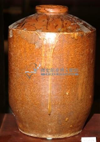 紅褐釉窄口直壁式陶甕藏品圖，第1張