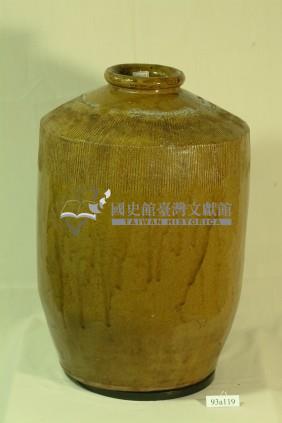 棕褐釉窄口直壁式陶甕藏品圖，第1張