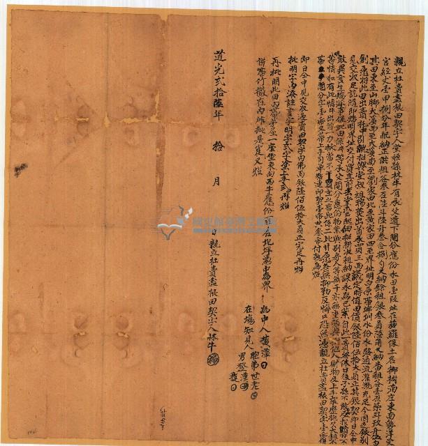 道光二十六年林牛親立杜賣盡根田契字藏品圖，第1張