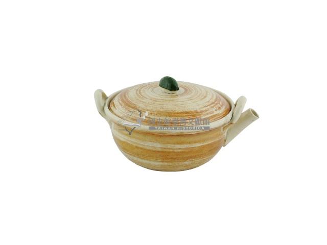 褐釉蓋碗壺藏品圖，第1張