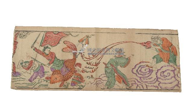 版印八仙收妖彩紙藏品圖，第1張