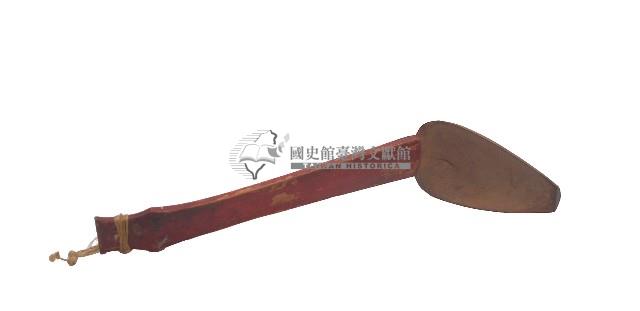 棗紅色長柄身木匙藏品圖，第1張