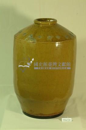 土黃釉窄口直壁式陶甕藏品圖，第1張