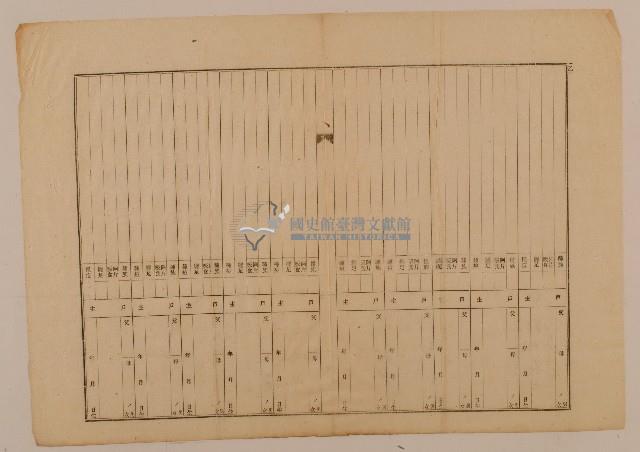 南投廳埔里社堡牛眠山庄第1304番地戶長賴在之戶口調查表單(乙)藏品圖，第1張