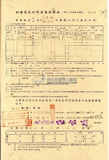 民國五十年江証誓雲林縣私有耕地租約正本藏品圖，第1張