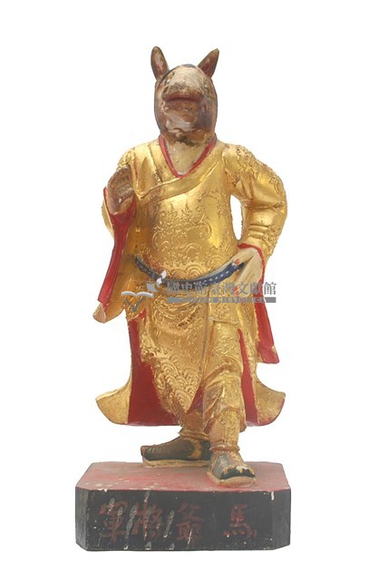 木雕馬面將軍像藏品圖，第1張