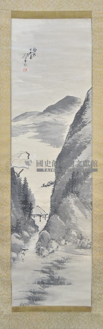 呂壁松山水圖捲軸藏品圖，第1張