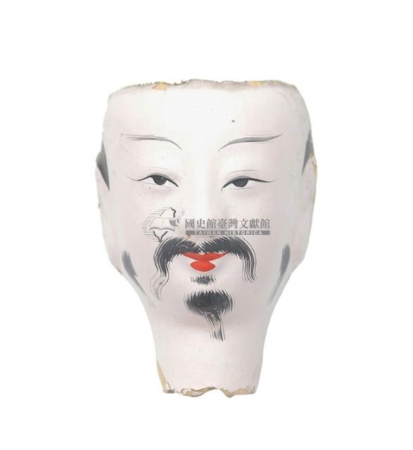 紙紮人臉孔紙糊面具藏品圖，第1張