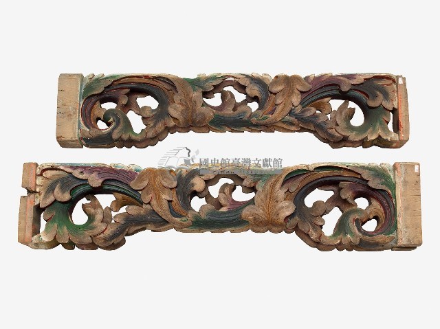 花草木斗拱一對藏品圖，第1張