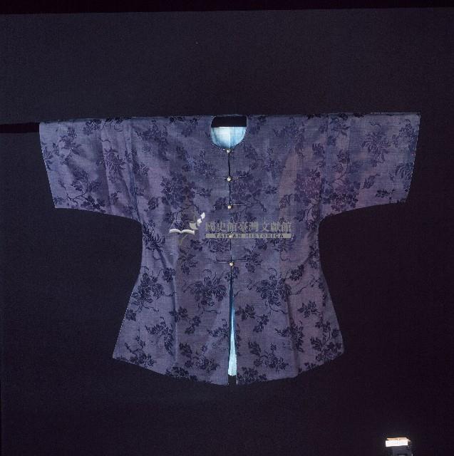 男用圓領對襟鎏金扣常服外褂藏品圖，第1張