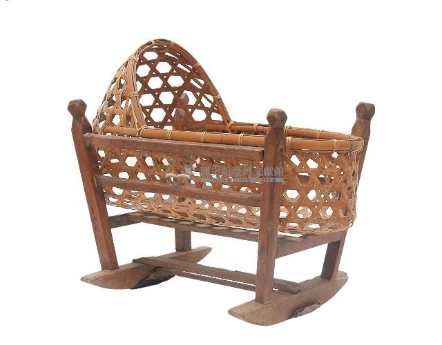 竹編搖籃藏品圖，第1張