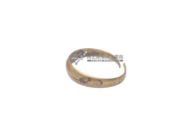 排灣族銅製素面戒指藏品圖，第1張