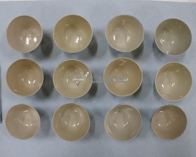 青花青口瓷杯(多組)藏品圖，第1張