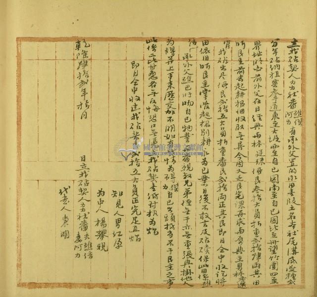 乾隆四十二年潘礁傑同立找貼契藏品圖，第1張