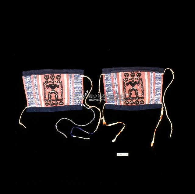 排灣族貴族人像紋綁腿一對藏品圖，第1張