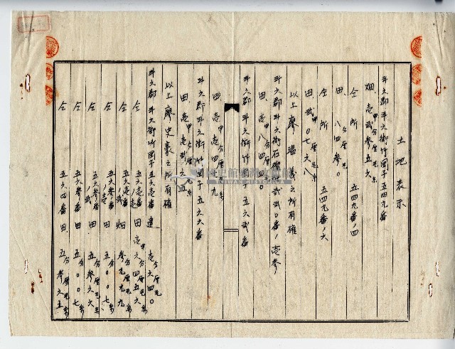 昭和十四年廖溫義等土地表示藏品圖，第1張