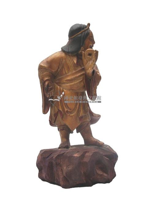 木雕招財進寶像藏品圖，第1張