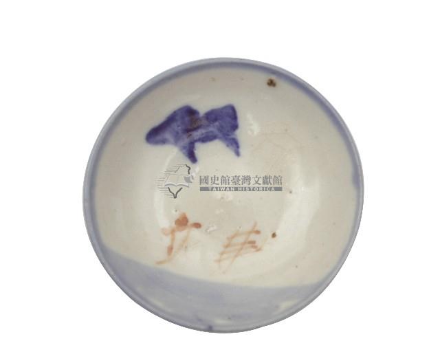 彩繪寫意山水孤帆紋盤藏品圖，第1張