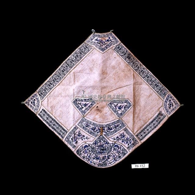 富貴平安刺繡單層白棉肚兜藏品圖，第1張