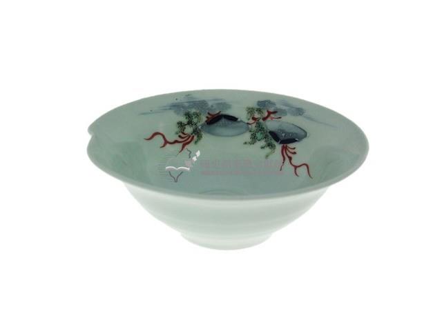 彩繪印紋扇形紋凹口碗（多組）藏品圖，第1張