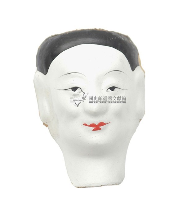 紙紮人臉孔紙糊面具藏品圖，第1張