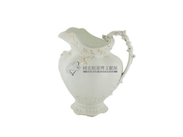 裝飾白瓷提把水壺藏品圖，第1張