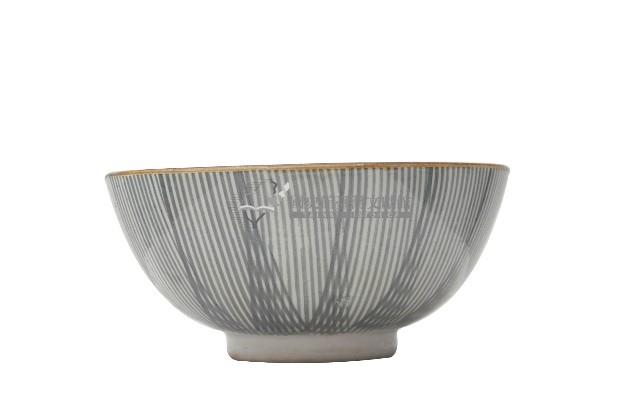 青花線紋福字紋碗藏品圖，第1張