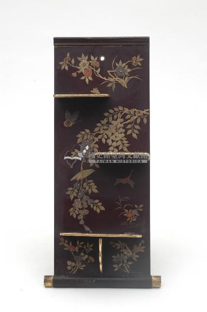 花鳥描金繪漆掛飾軸形板藏品圖，第1張