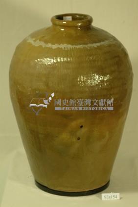 福興款土黃釉拍打印紋窄口豐肩式陶甕藏品圖，第1張