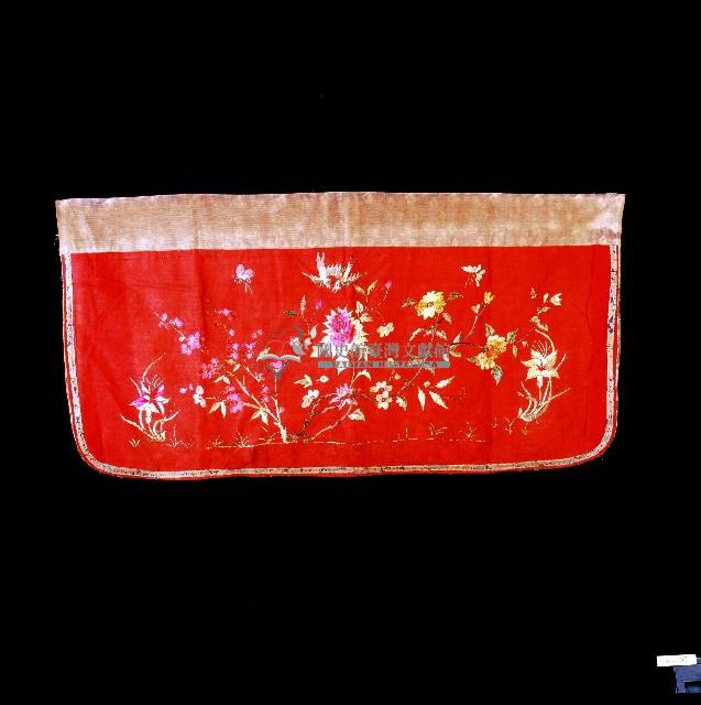 紅綢刺繡花鳥紋小綵藏品圖，第1張