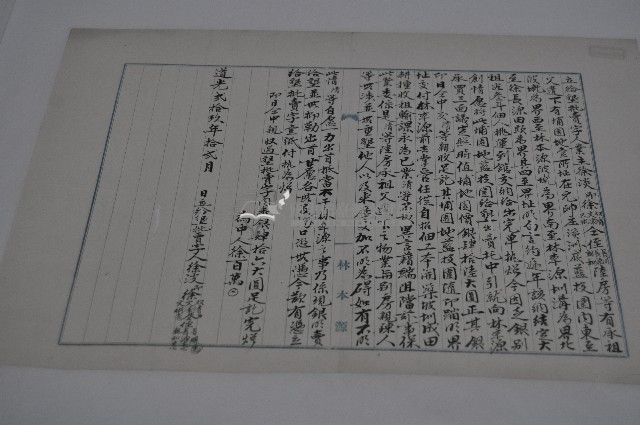 道光二十九年徐淡等六人立給墾批賣字藏品圖，第1張