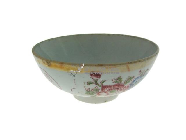 金口彩繪印紋折枝花卉紋瓷碗（多組）藏品圖，第1張