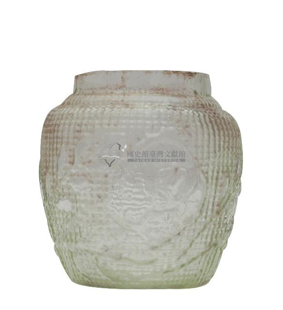 浮雕裝飾玻璃罐藏品圖，第1張
