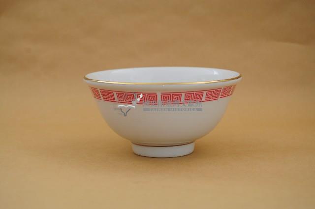 大同製金口紅彩回字紋碗藏品圖，第1張