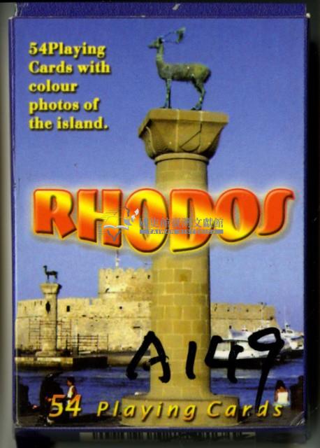 RHODOS字樣撲克牌藏品圖，第1張