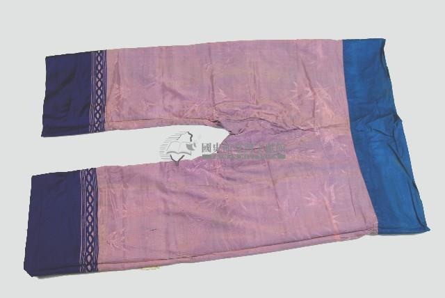 淺紫色線紋長褲藏品圖，第1張