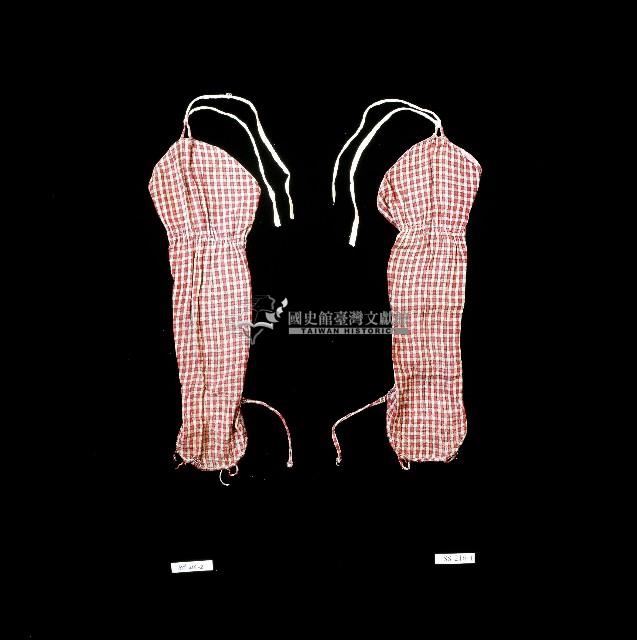 黑白格相間手臂護套藏品圖，第1張