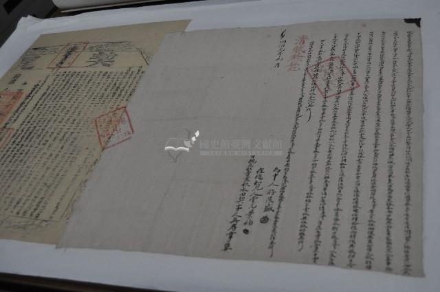 同治元年吳壽掌親立杜賣盡根水田契字藏品圖，第1張