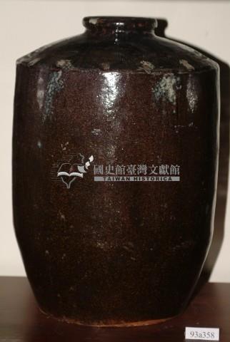 黑褐釉窄口直壁式陶甕藏品圖，第1張