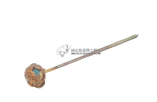 臺灣漢人族群鎏金髮簪藏品圖，第1張
