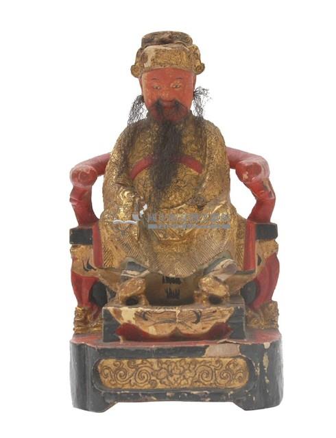 木雕王爺像藏品圖，第1張