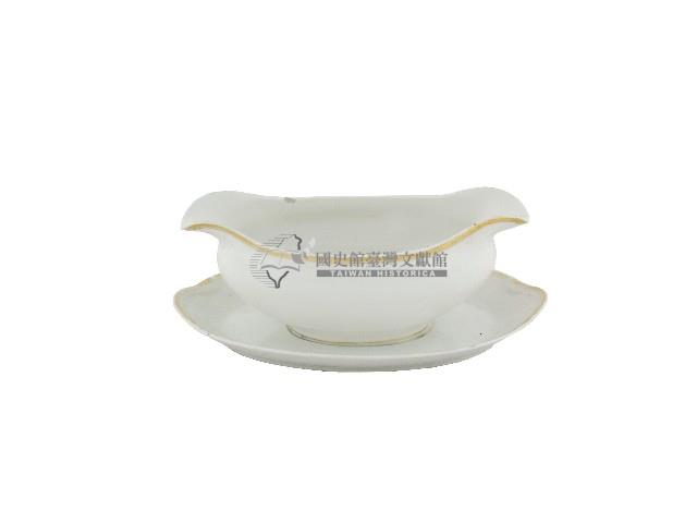 白瓷雙流凹型口湯碗．菱型盤藏品圖，第1張